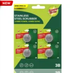 Scourer Brite Stainless Steel Jumbo Spiral 3 + 1 Pouch new package