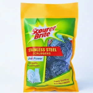 Scourer Brite Stainless Steel Jumbo Spiral 3 + 1 Pouch
