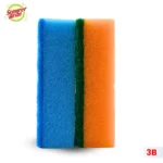 Scourer Brite Color Sponge Large 2in 1 Product side