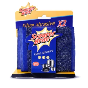 Scourer Brite Fibre Abrasive Blue Packet front