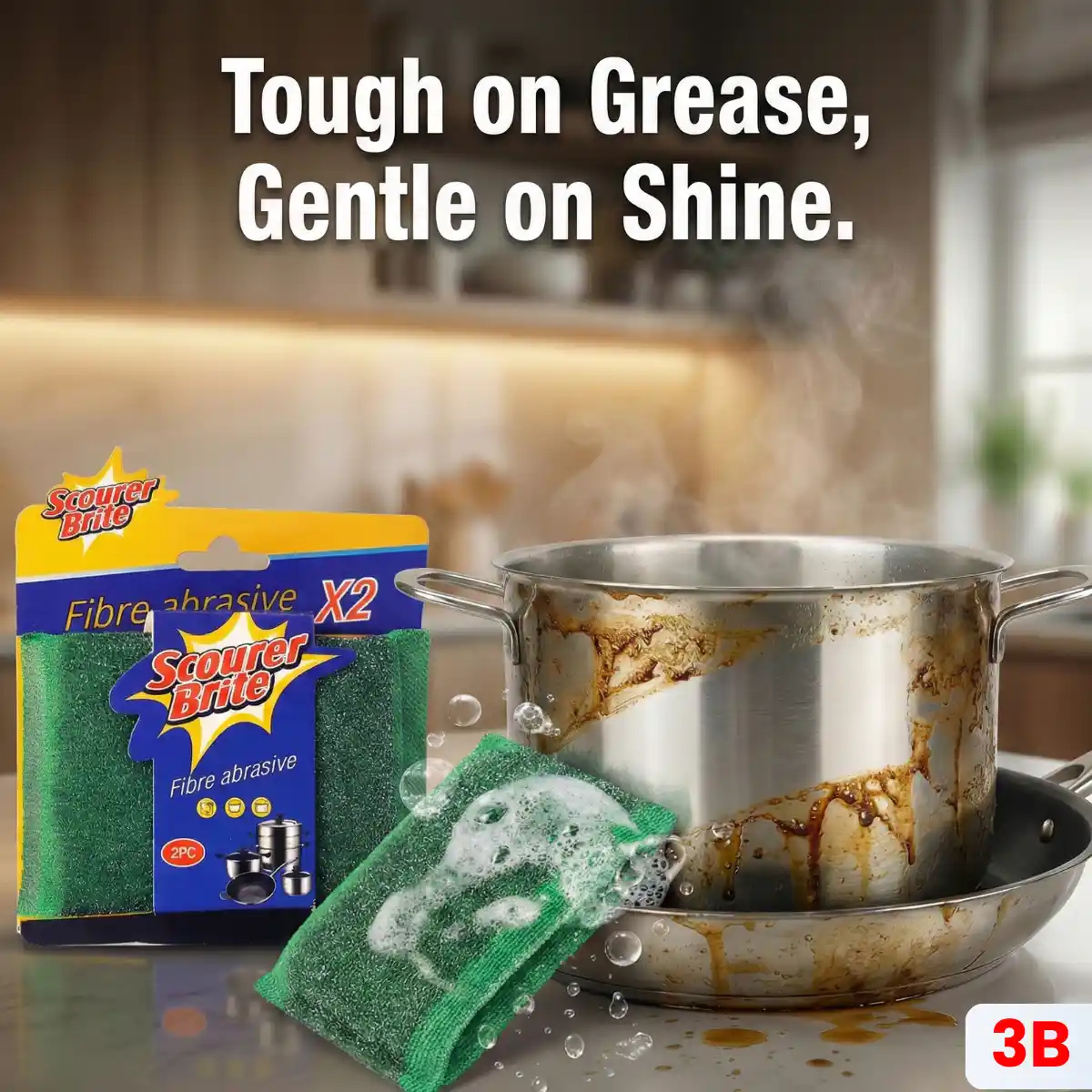 Scourer Brite Fibre Abrasive Green Social Media Post