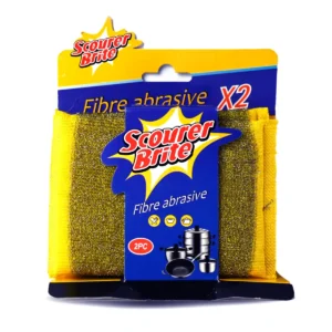 Scourer Brite Fibre Abrasive Yellow Product Front