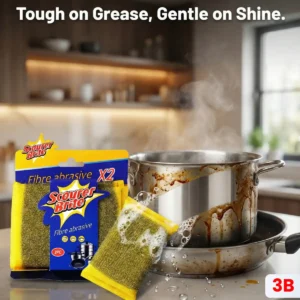 Scourer Brite Fibre Abrasive Yellow Social Media Post