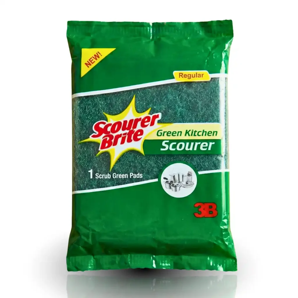 Scourer Brite Green Pad 1s Regular Front
