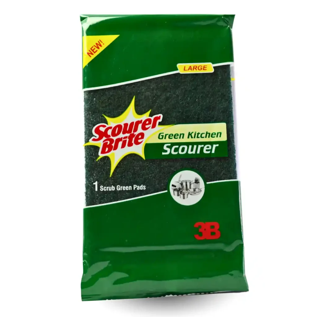 Scourer Brite Large Green Pad 1s Front