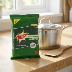 Scourer Brite Large Green Pad 3 in 1 Post