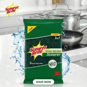 Scourer Brite Large Green Pad 3 in 1 Social Media Post