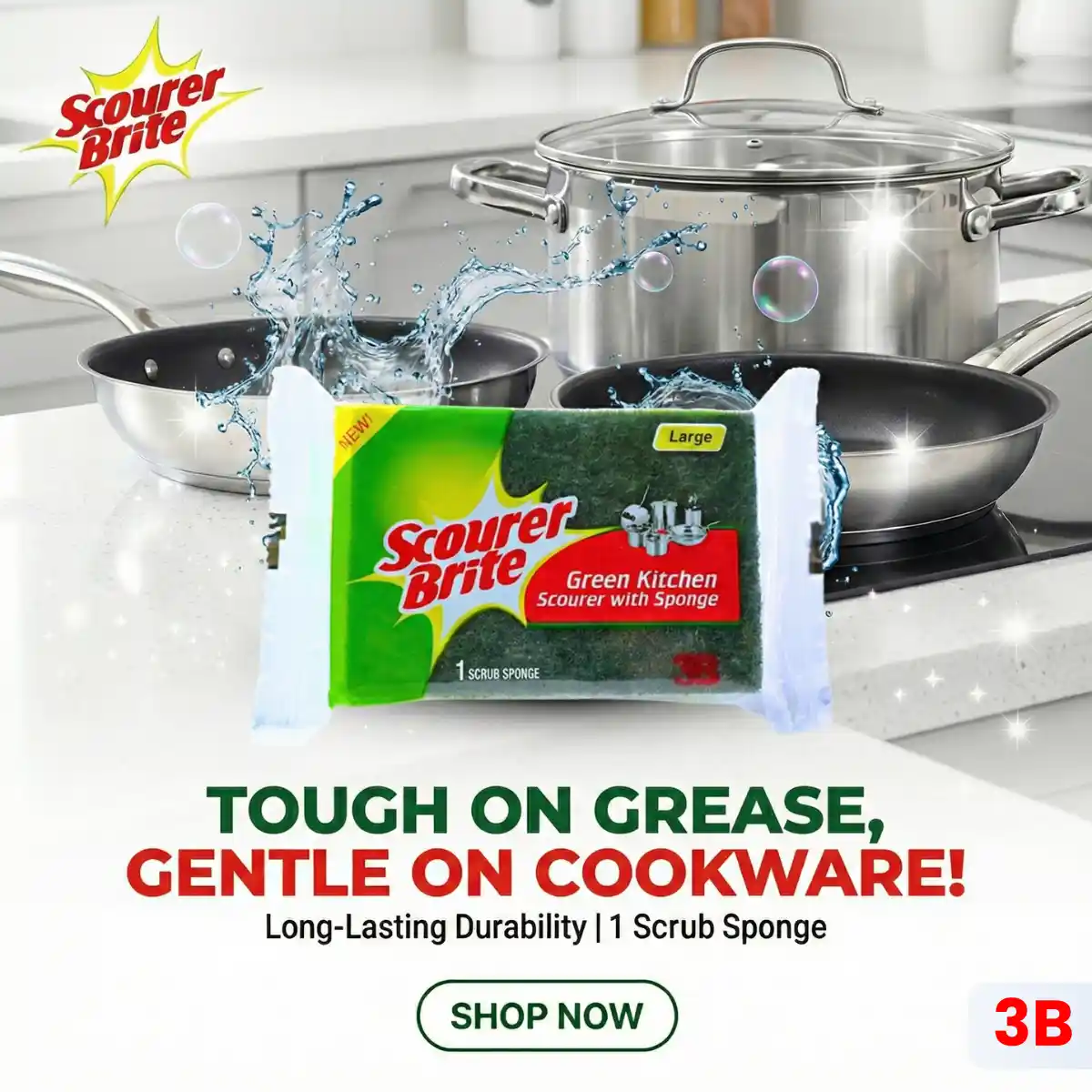 Scourer Brite Large Leminate 1s Packet Social Media Post