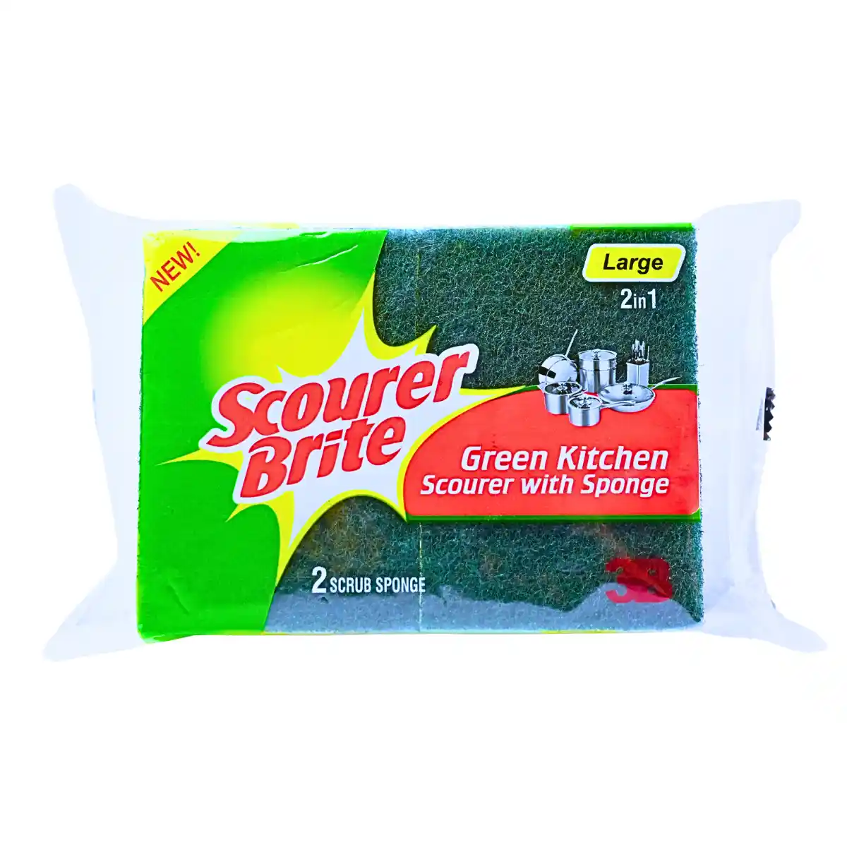 Scourer Brite Large Leminate 2 in 1 Packet Front 2