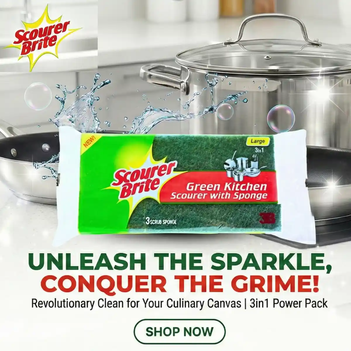 Scourer Brite Large Leminate 3 in 1 Social Media Post