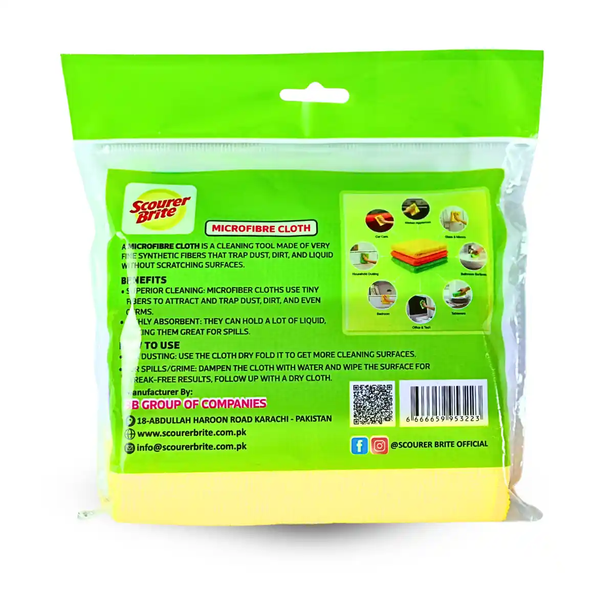 Scourer Brite Microfiber 3s Back Side