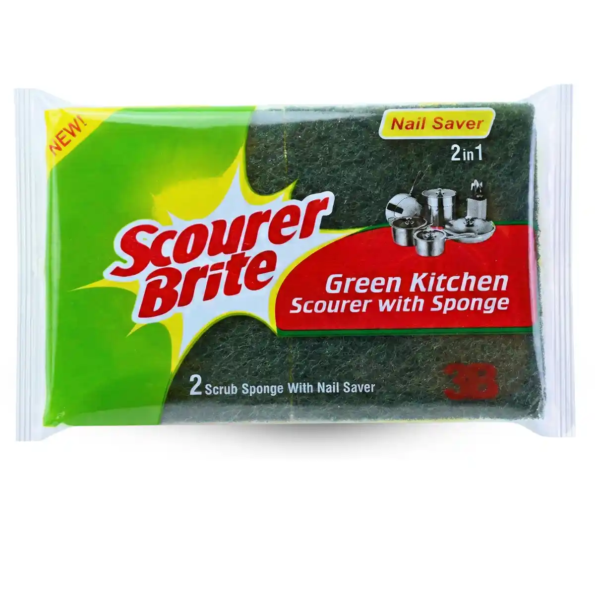 Scourer Brite Nail Saver 2in 1 Packet Front