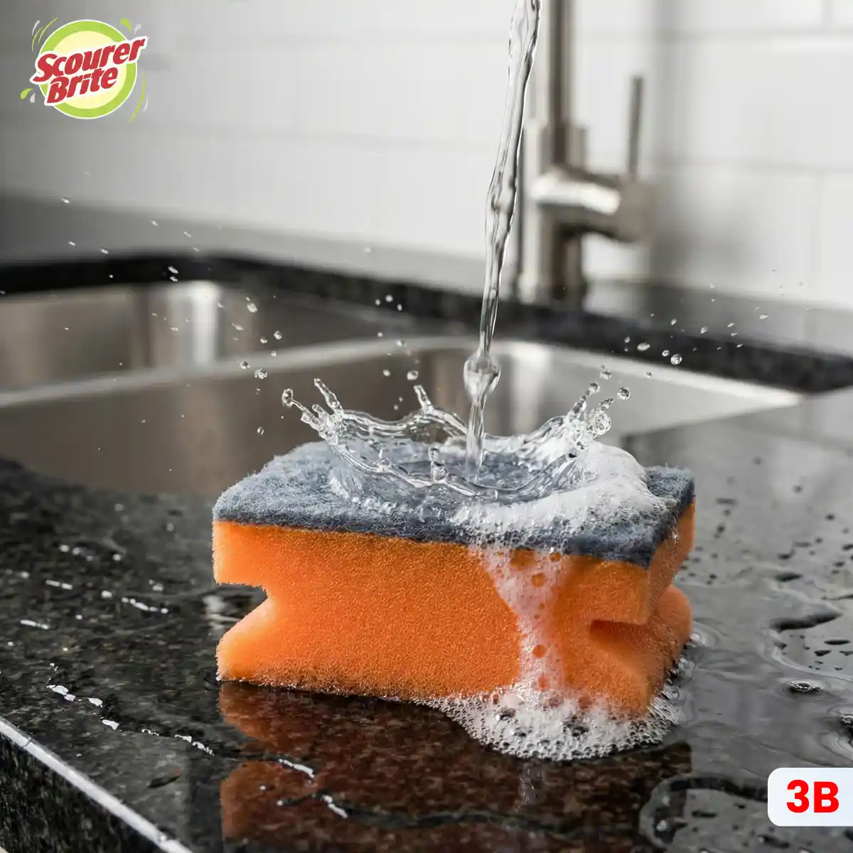 Scourer Brite Nail Saver Orange Product side post