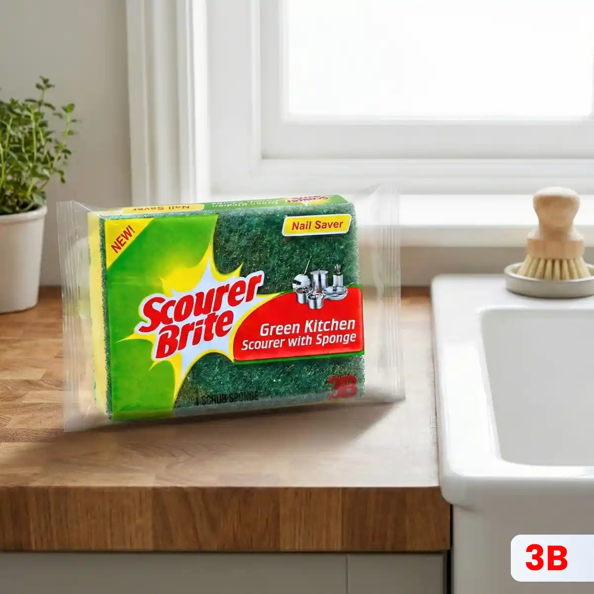 Scourer Brite Nail Saver Product on Table