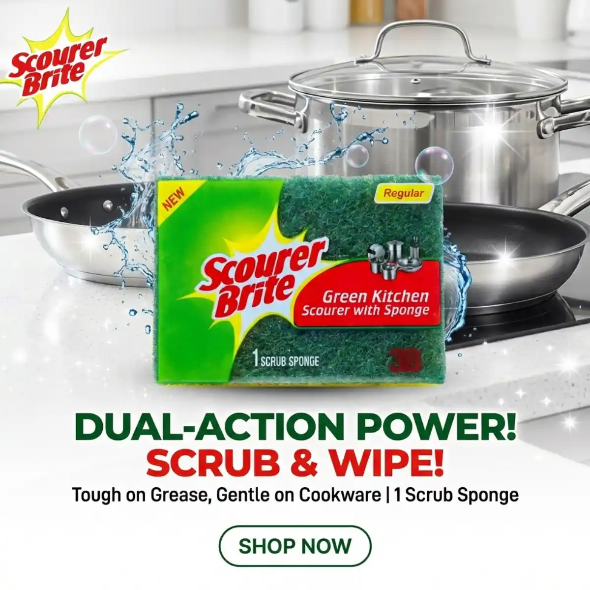 Scourer Brite Regular Sponge 1s Social Media Post