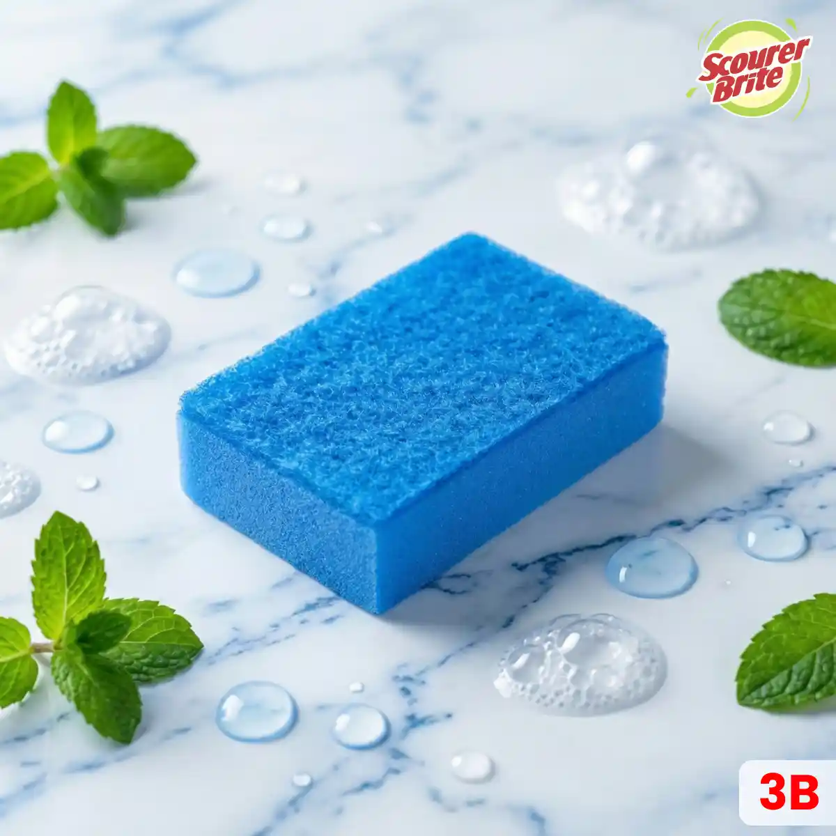 Scourer Brite Sponge Blue 1s Product Side