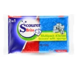 Scourer Brite color Nail Saver Large 2 in 1 Packet Front
